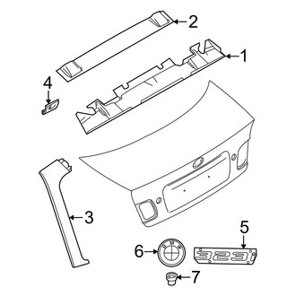 BMW OE - Lift Gate - Exterior Trim (Wagon)
