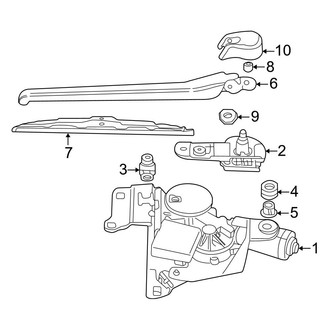 BMW OE - Lift Gate - Wiper & Washer Components (Wiper Components), (Wagon)