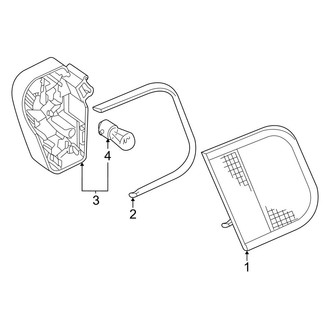 BMW OE - Rear Lamps - Tail Lamps (On Trunk Lid), (Sedan)