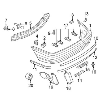 BMW OE - Rear Bumper - Bumper & Components (Sedan)
