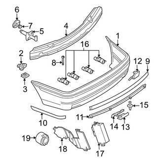 BMW OE - Rear Bumper - Bumper & Components (Sedan)