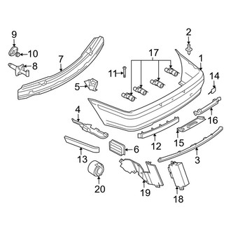 BMW OE - Rear Bumper - Bumper & Components (Sedan)
