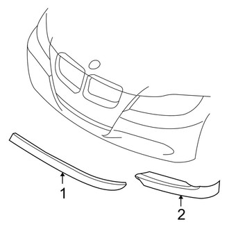 BMW OE - Front Bumper & Grille - Exterior Trim (W/O M Sport Package)