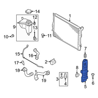 BMW OE - Right Radiator Mount Bracket