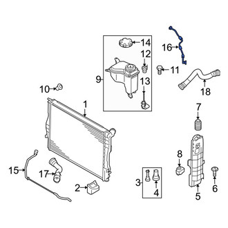 BMW OE - Upper Radiator Coolant Hose