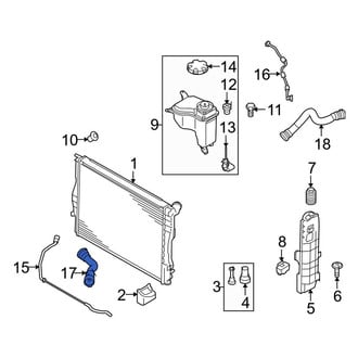 BMW OE - Upper Radiator Coolant Hose