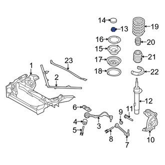 BMW OE - Suspension Strut Mount Nut