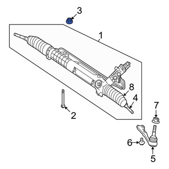 BMW OE - Front Suspension Stabilizer Bar Link Nut