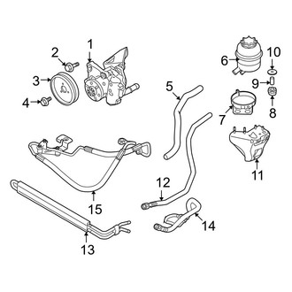 BMW OE - Steering Gear & Linkage - Pump & Hoses (W/O Active Steering), (Sedan)
