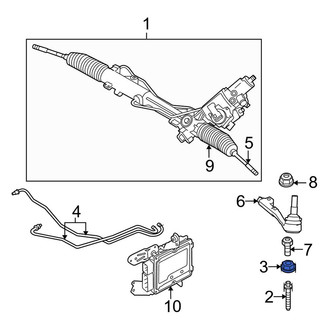 BMW OE - Front Suspension Stabilizer Bar Link Nut