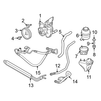 BMW OE - Steering Gear & Linkage - Pump & Hoses (With Active Steering), (Sedan)
