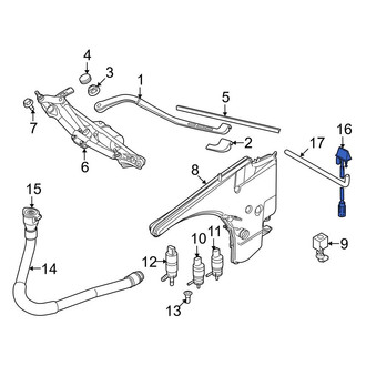BMW OE - Front Windshield Washer Nozzle
