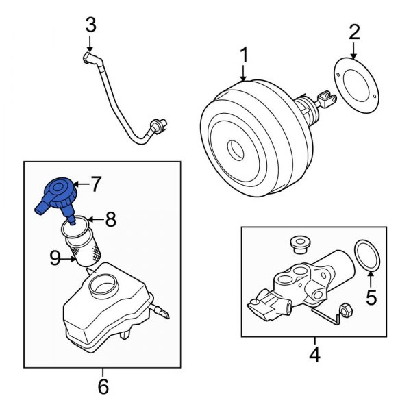 Brake Master Cylinder Reservoir Cap