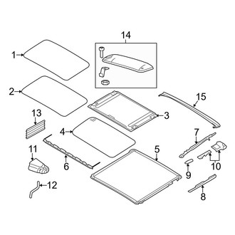 BMW OE - Roof - Sunroof (Base Sedan)
