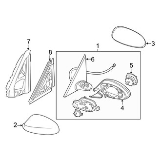 BMW OE - Front Door - Outside Mirrors