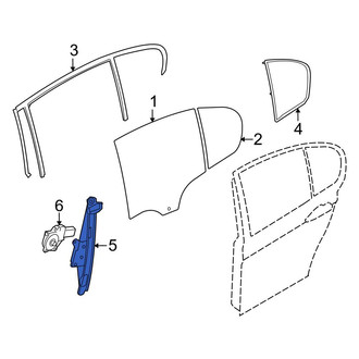BMW OE - Rear Right Window Regulator