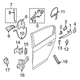 BMW OE - Rear Door - Lock & Hardware (Sedan)