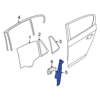 BMW OE - Rear Left Window Regulator