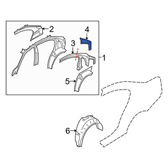 BMW OE - Left Quarter Panel Reinforcement Brace