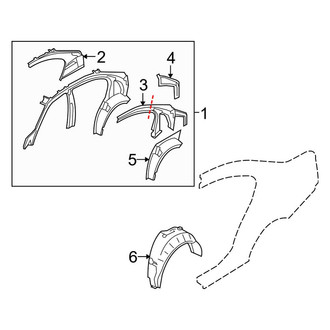 BMW OE - Quarter Panel - Inner Structure (Sedan)