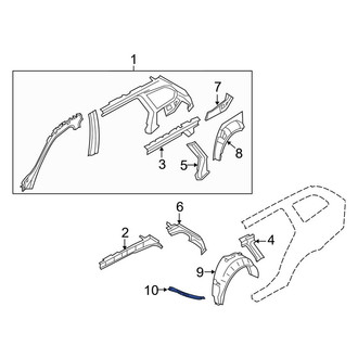 BMW OE - Right Radiator Support Air Deflector