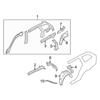 BMW OE - Quarter Panel - Inner Structure (Wagon)