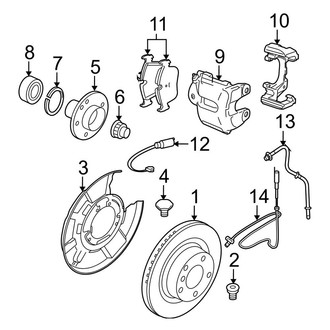 BMW OE - Rear Suspension - Brake Components