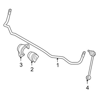 BMW OE - Rear Suspension - Stabilizer Bar & Components (Sedan)