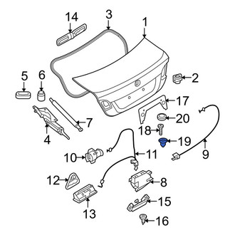BMW OE - Rocker Panel Molding Nut