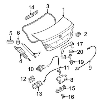 BMW OE - Trunk Lid - Lid & Components (Sedan)