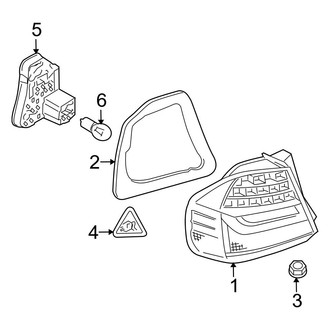 BMW OE - Rear Lamps - Tail Lamps (On Quarter Panel, Sedan), (Sedan)