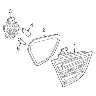 BMW OE - Rear Lamps - Tail Lamps (On Trunk Lid), (Sedan)