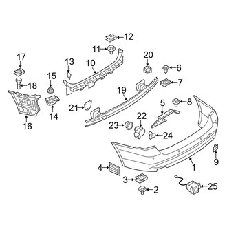 BMW OE - Rear Bumper - Bumper & Components (W/O M Sport Package)