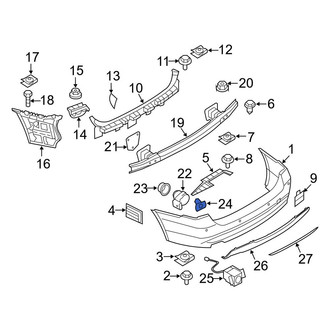 BMW OE - Rear Left Inner Parking Aid Sensor Bracket