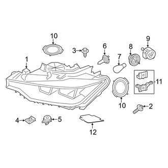 BMW OE - Front Lamps - Headlamp Components (Halogen)