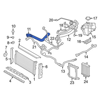 BMW OE - Upper Radiator Coolant Hose