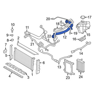 BMW OE - Upper Radiator Coolant Hose