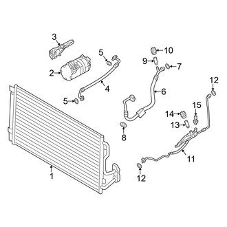 BMW OE - Air Conditioner & Heater - Condenser, Compressor & Lines (Sedan)