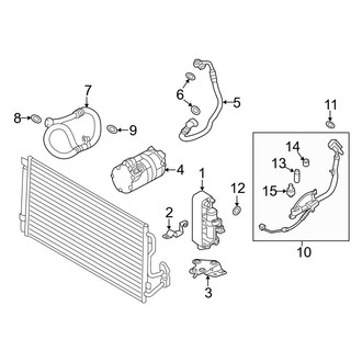 BMW OE - Air Conditioner & Heater - Condenser, Compressor & Lines
