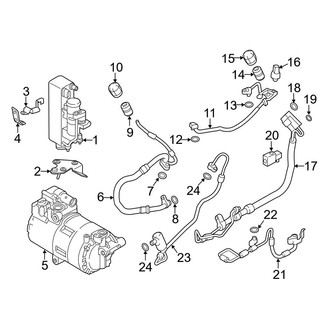 BMW OE - Air Conditioner & Heater - Condenser, Compressor & Lines