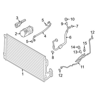 BMW OE - Air Conditioner & Heater - Condenser, Compressor & Lines