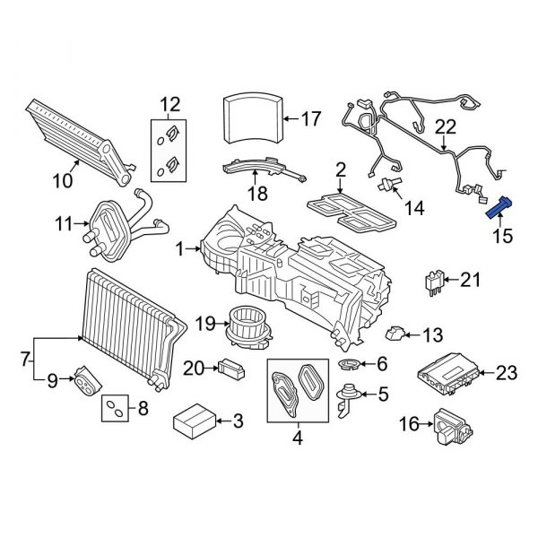 A/C Evaporator Temperature Sensor