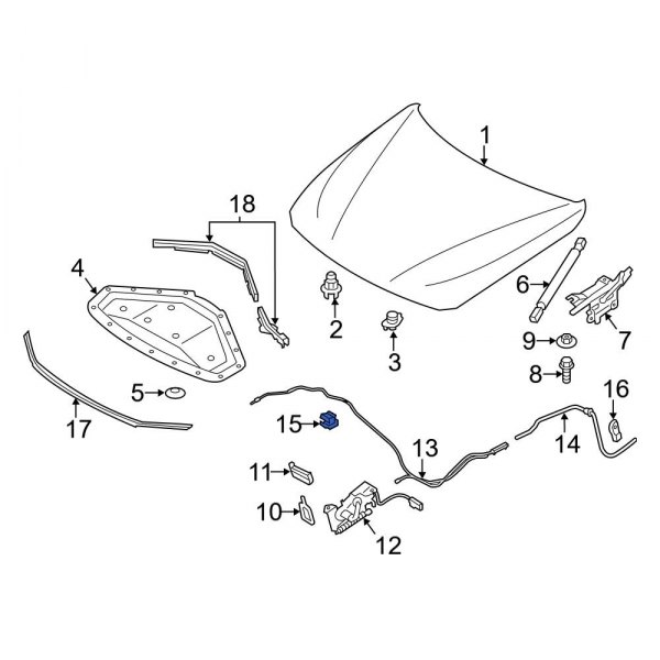 Hood Release Cable Clip