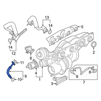 BMW OE - Turbocharger Oil Line
