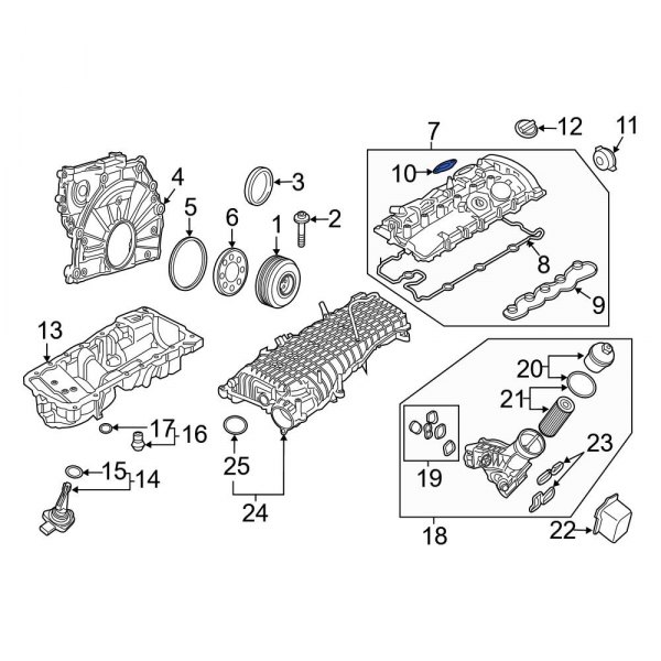 Engine Valve Cover Washer Seal