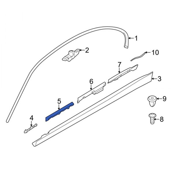 Rocker Panel Molding Bracket