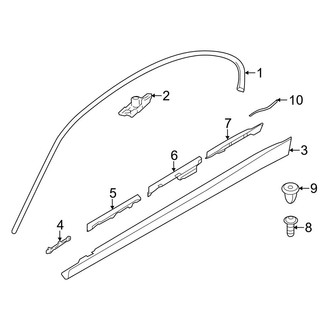 BMW OE - Pillars, Rocker & Floor - Exterior Trim (Sedan)
