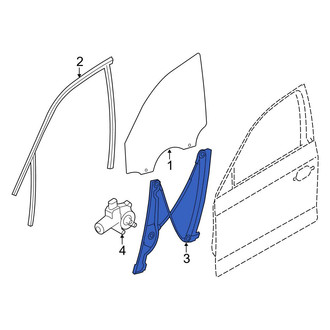 BMW OE - Front Right Window Regulator