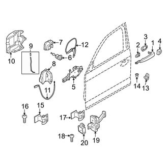 BMW OE - Front Door - Lock & Hardware (Sedan)