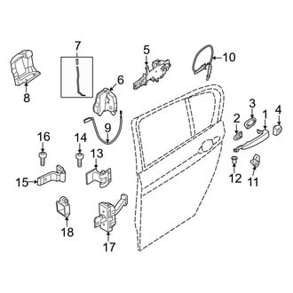 BMW OE - Rear Door - Lock & Hardware (Sedan)